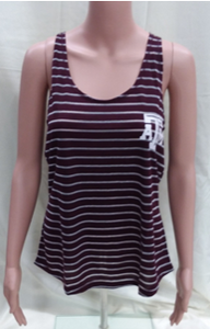 W/P ATM Spaghetti Strap Tank-Striped