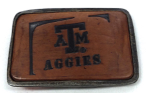 Stamped ATM Buckle-BRN