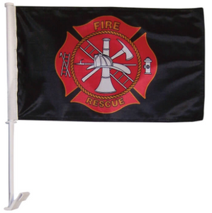 Fire Rescue 12X18 Car Flag