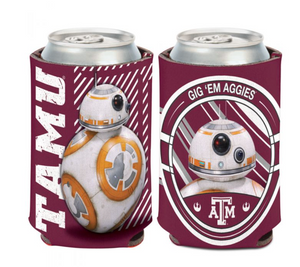 TEXAS A&M AGGIES / STAR WARS BB-8 CAN COOLER 12 OZ. TEXAS A&M AGGIES / STAR WARS BB-8 CAN COOLER 12 OZ.