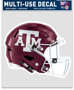 TEXAS A&M AGGIES HELMET FAN DECAL 3.75" X 5"