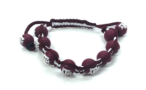 Texas A&M Rubber Bead Bracelet