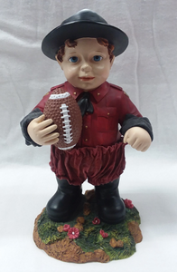 Ceramic Sarge peewee football mascot.