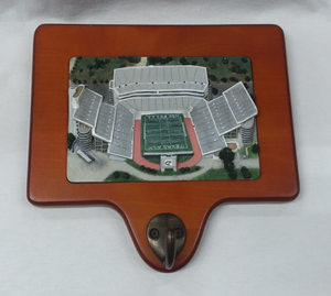 *RARE* Kyle Field pre-2015 wooden plaque key/coat holder