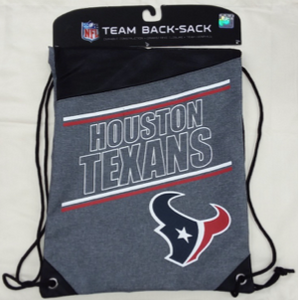 Houston Texans Drawstring Backpack-GRY