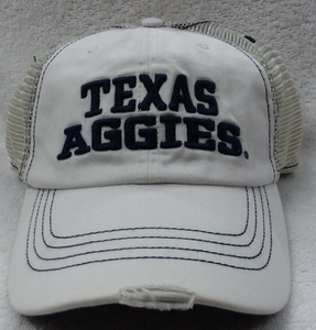 Texas Aggies WHT Mesh Hat