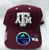 Maroon Adidas Hat with flex-fit back. "Texas A&M Aggies" embroidered on bill.