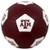 NCAA official maroon and white A&M soccer ball from Baden.

Outer shell: made of PVC. 

Fill: rubber bladder

Size 5 (ages 13+)