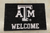 Welcome Door Mat - BLK Texas A&M