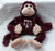 TX-AM Plush Monkey Moveable Legs Maroon
