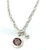 18” Pearl Bead Circle Toggle Necklace
