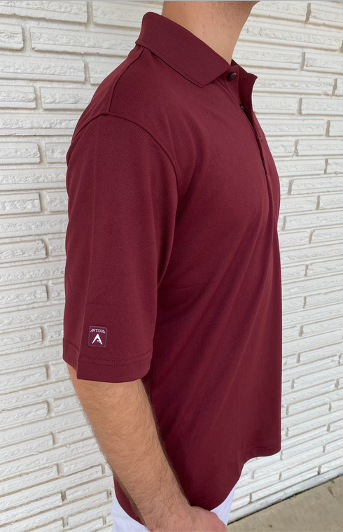 Texas A&M Pique Polo Maroon (Side)