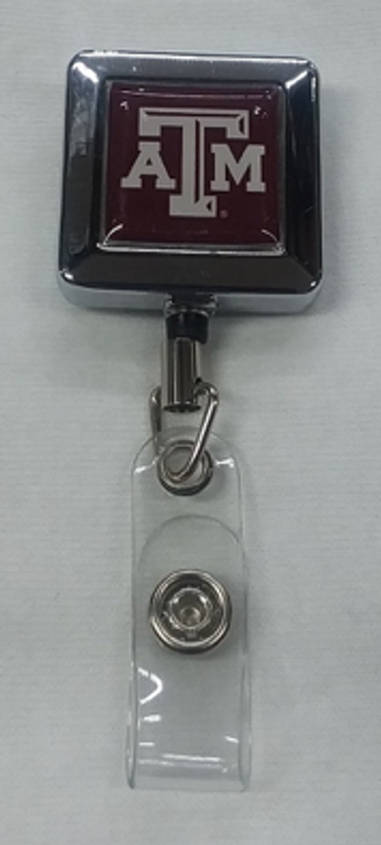 Square ATM logo badge reel with 36" retractable cord with sturdy clip.

Measures: 1.25" wide