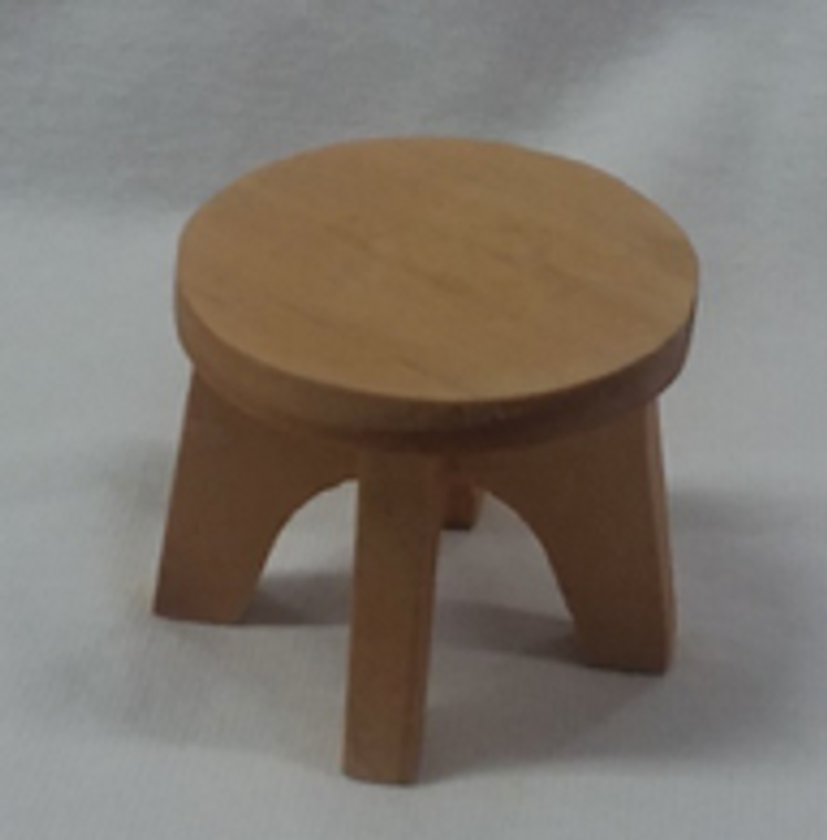 Wooden display stool