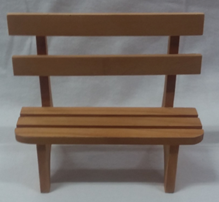 Wooden Display Tall Bench