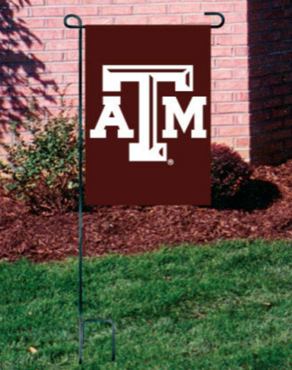 Nylon Embroidered Premium Quality Mini Texas A&M Flag 15" x 10.5"

