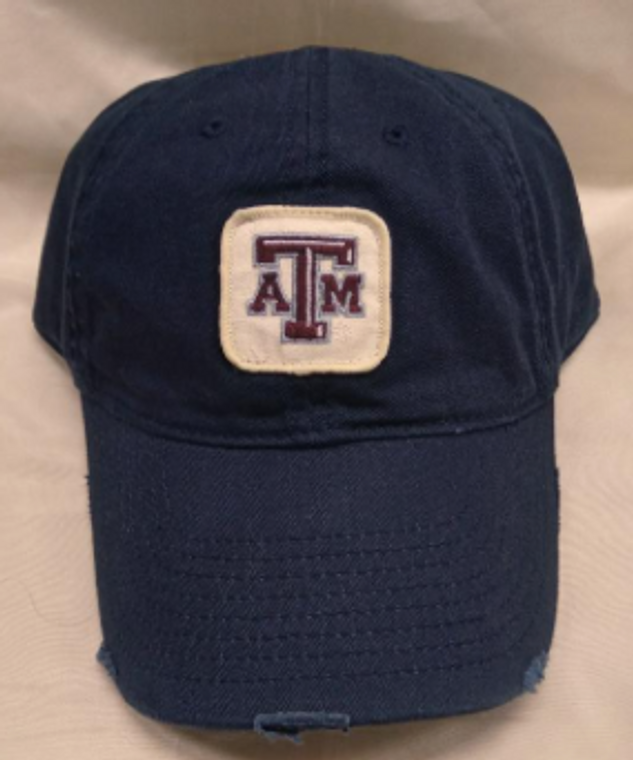 Distressed Navy Square ATM Hat