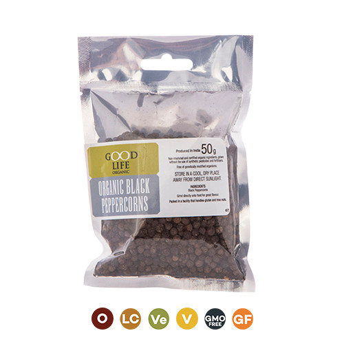 Black Peppercorns Refill 50g Off the Gluten Path