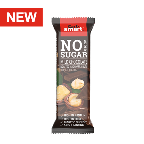 Carbsmart Milk Chocolate with Macadamia Nuts - No Added Sugar 30g Carbsmart Milk Chocolate with Macadamia Nuts - No Added Sugar 30g