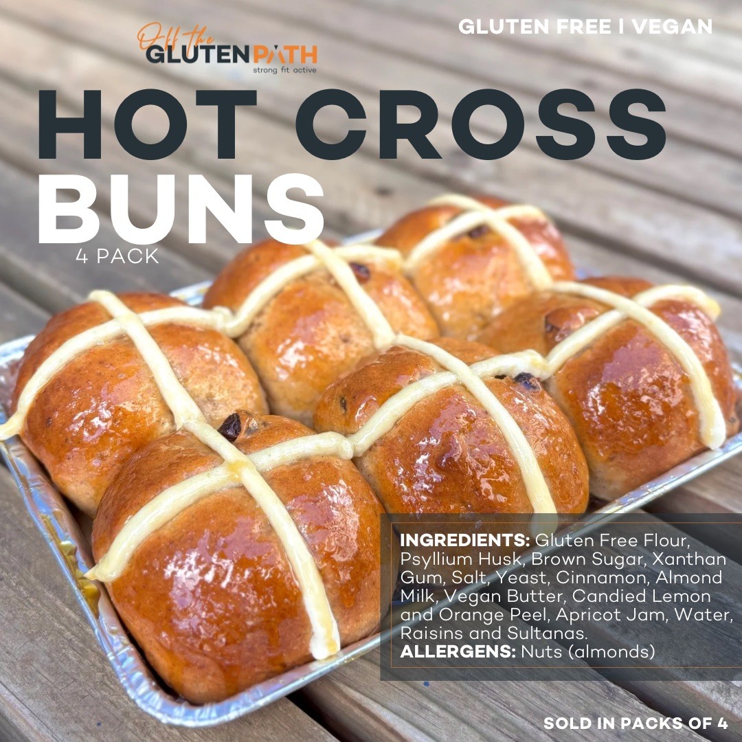 VEGAN - HOT CROSS BUNS 4PACK
