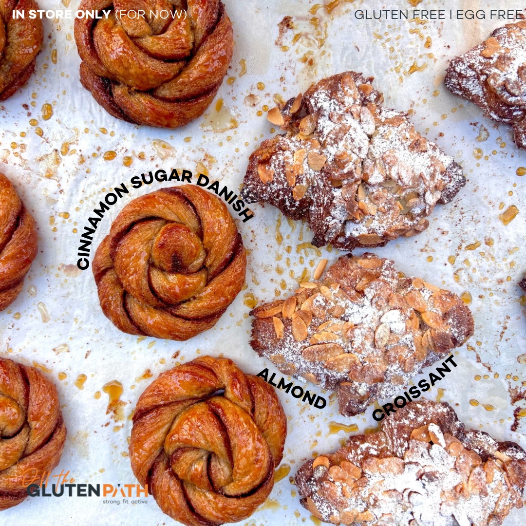 Almond Croissants & Cinnamon Sugar Danishes - egg free!