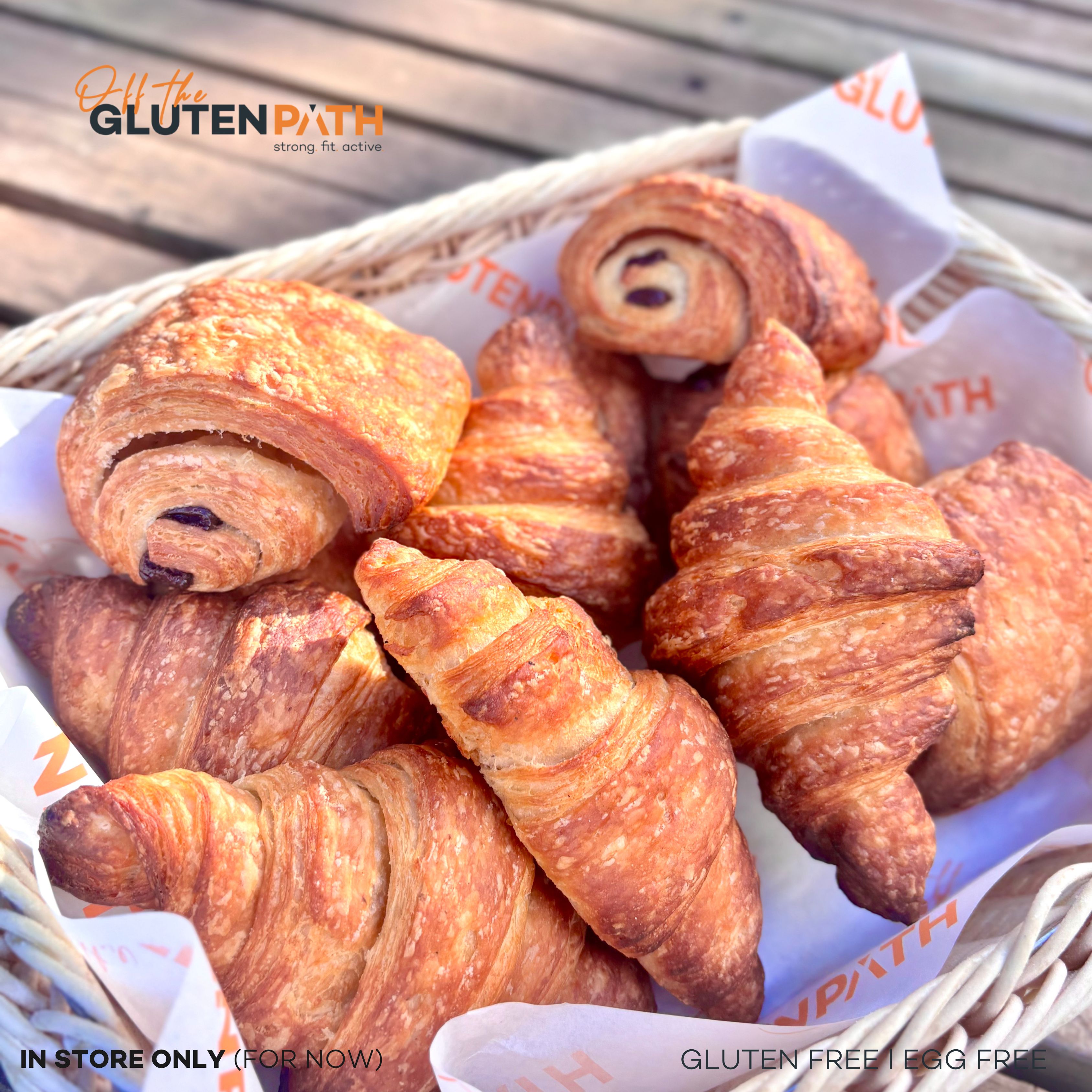 Plain Croissants & Pain Au Chocolat - EGG FREE!