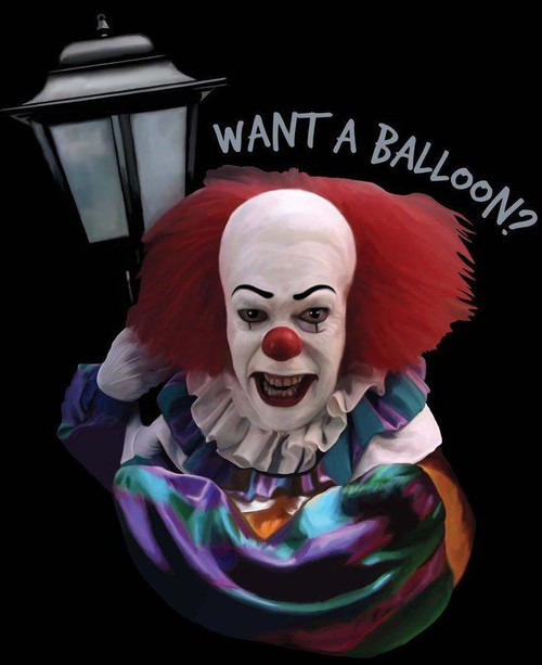 IT:  Pennywise "Want a Baloon?" Color Vinyl Decal