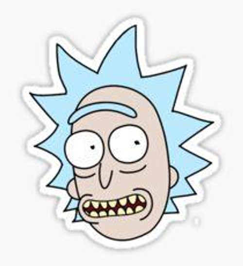 Rick & Morty 'Rick's Head' Vinyl Color Decal