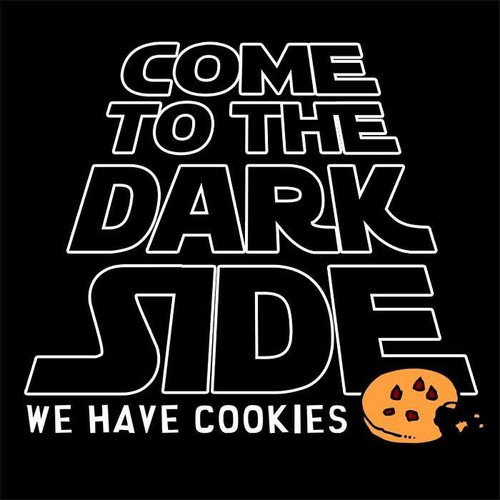 "Come to the Dark Side We have Cookies" Vinyl Decal Sticker