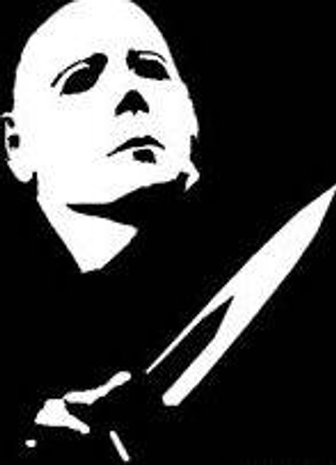 Michael Myers with Blade Vinyl Decal Sticker