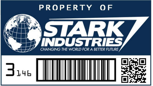 Stark Industries Property Color Vinyl Decal