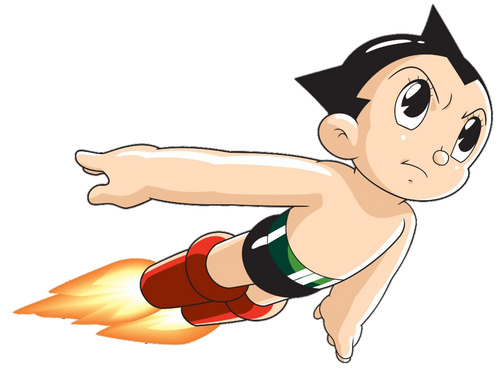 Astro Boy Flying Full Color Vinyl Decal