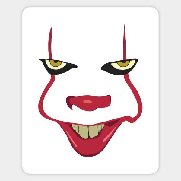 IT:  Pennywise Face 2 Color Vinyl Decal