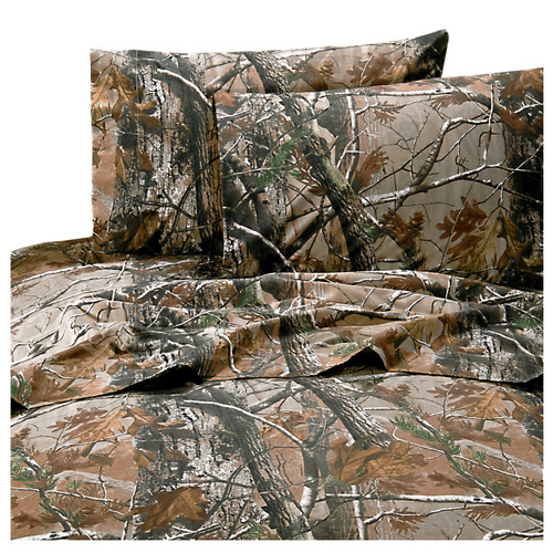 Realtree AP Camo All Purpose Sheet Set - Queen Size 