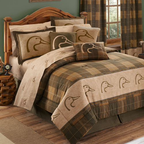 Ducks Unlimited Plaid Comforter Set: Available in twin, full, queen & king sizes. 