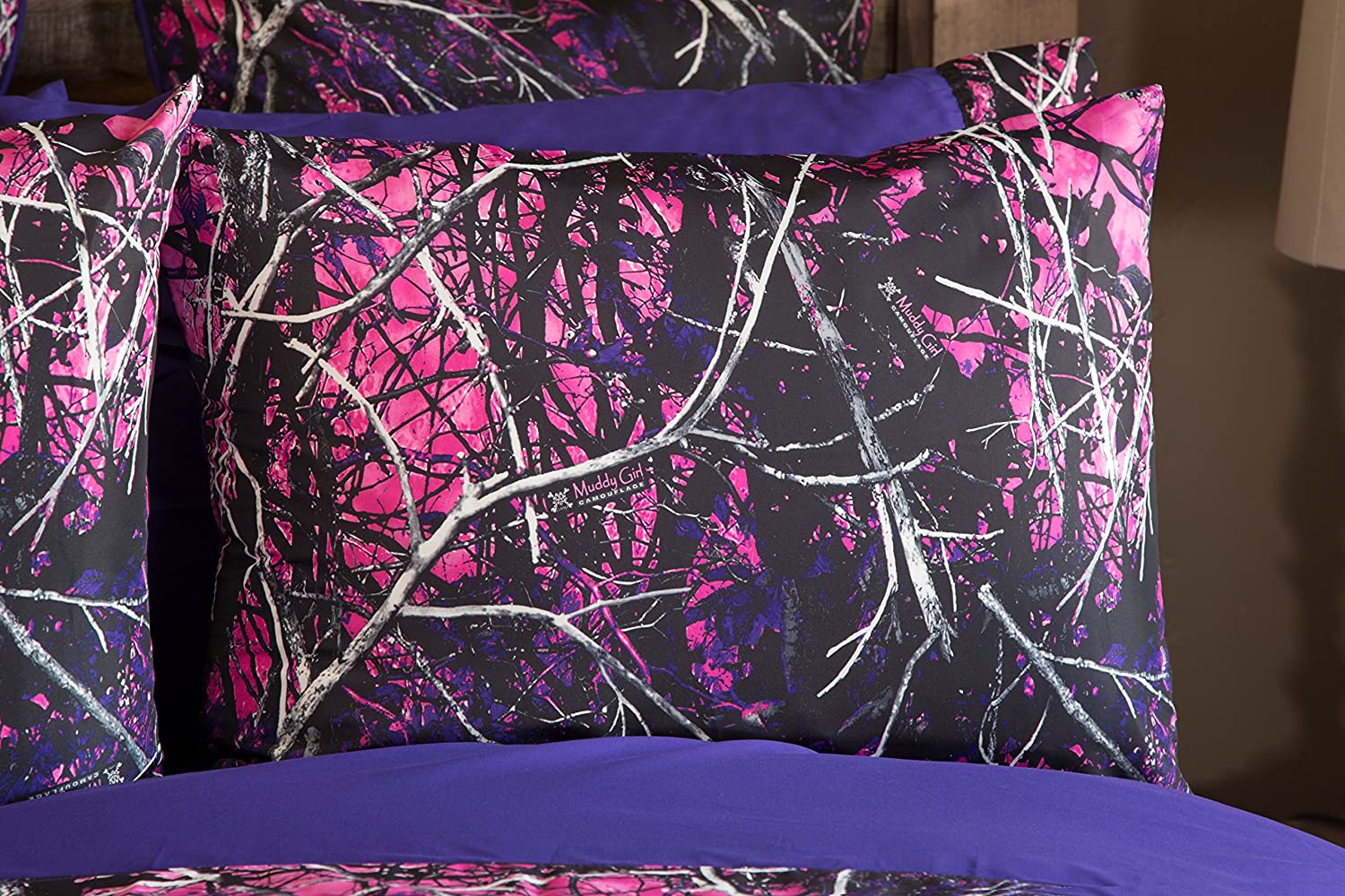 Carstens Muddy Girl Purple Camo 4 Piece Comforter Set King Size