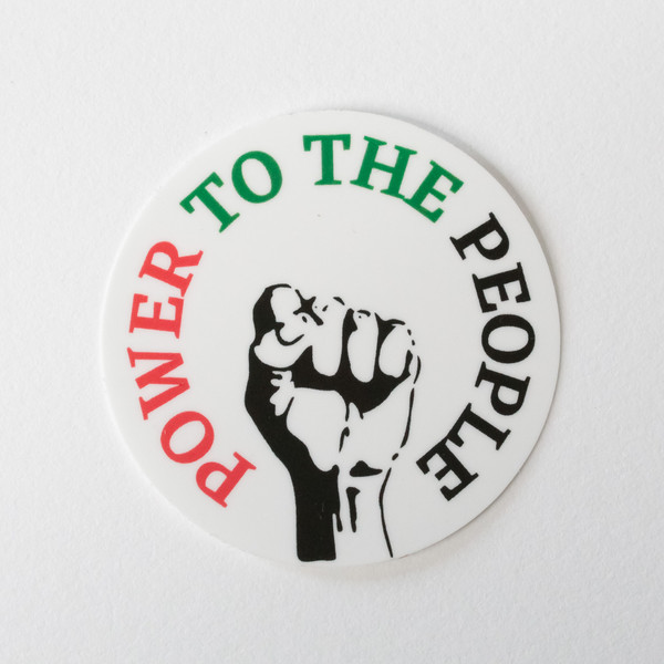 Power to the People Circle Sticker