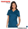 Women's V-Neck Solid Scrub Top