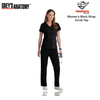 Women's Mock Wrap Scrub Top