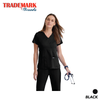Women's Mock Wrap Scrub Top