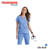 Women's Mock Wrap Scrub Top