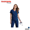 Women's Mock Wrap Scrub Top