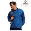 Hooded Packable Quarter-Zip Jacket