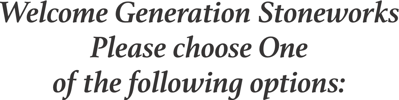 Generation Stoneworks Employee Store