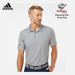 Diamond Dot Print Polo