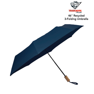 46" Recycled 3-Folding Umbrella 46" Recycled 3-Folding Umbrella