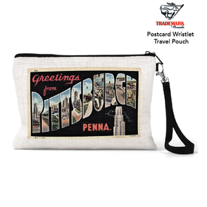 Postcard Wristlet Travel Pouch Postcard Wristlet Travel Pouch