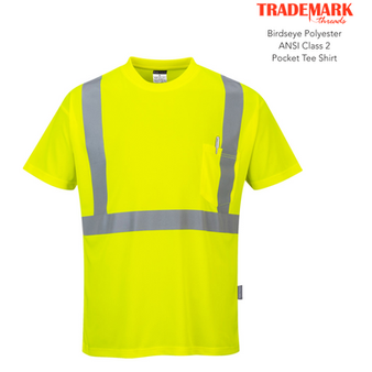 Demo Short Sleeve pocket tee - ANSI Class 2