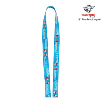 1/2" Fine-Print Lanyard