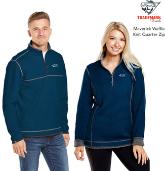3R Maverick Waffle Knit Quarter Zip